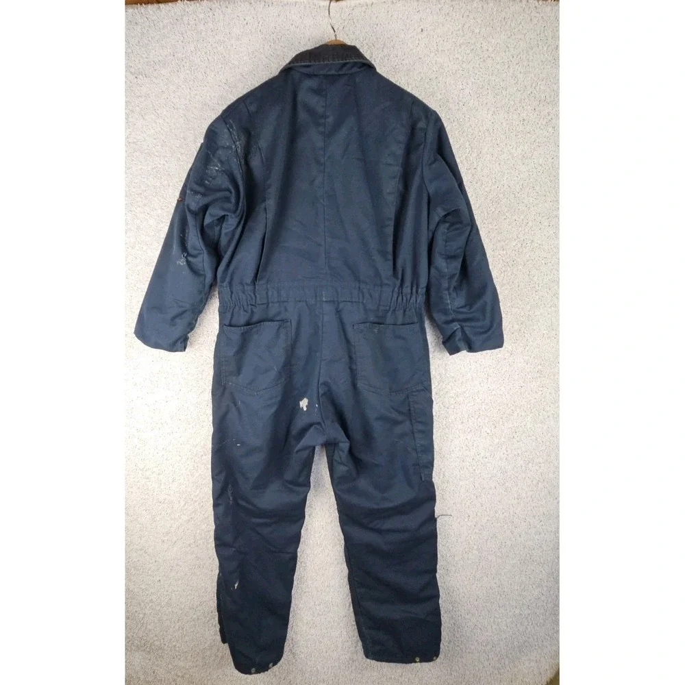 Vintage Key Imperial Insulated Quilted Work Coverall‎ Jumpsuit Medium HEAVY USE